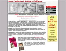 Tablet Screenshot of bookpublicists.org